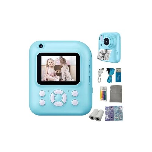  Dječiji instant fotoaparat sa printerom plavi Cijene