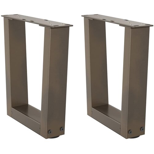 Furnova Noge jedilne mize V-oblika 2 kosa Naravno jeklo 40x(30-31,3) cm, (21946304) Cene