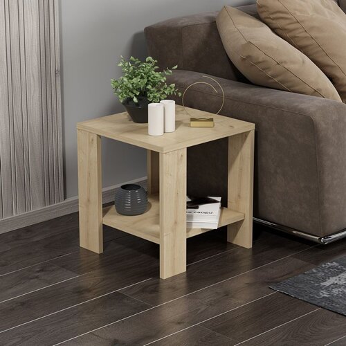 Hanah home midi yan - sapphire sapphire oak side table Cene