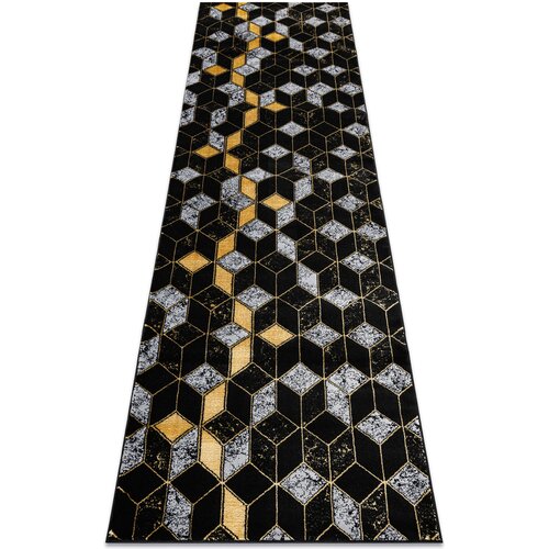RugsX Preproge Tekač, Tekač GLOSS sodobni 400B 86 stilski, 80x300 cm Črna Cene
