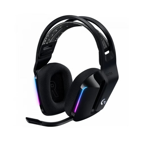 Logitech G733 LIGHTSPEED Wireless RGB Gaming Headset - BLACK Cene
