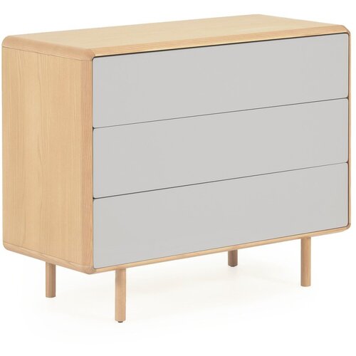 Kave Home Siva/u prirodnoj boji komoda u dekoru jasena 99x78,5x42 cm Anielle &amp;ndash; Slike
