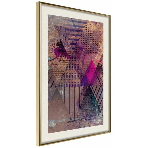  Poster - Pink Patchwork I 30x45
