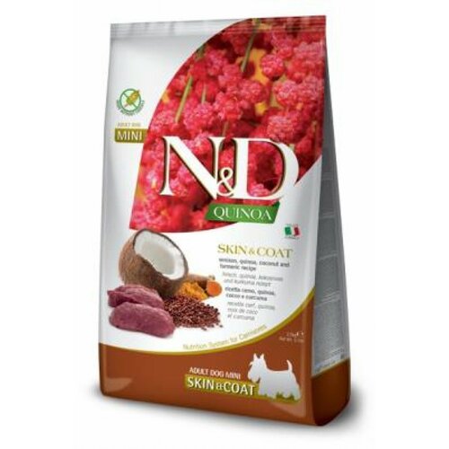 Farmina n&d quinoa hrana za pse skin&coat venison&coconut mini 2,5kg Cene