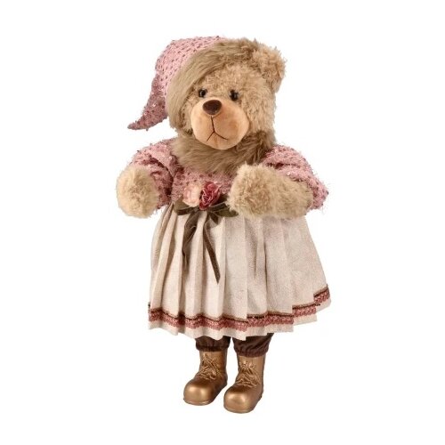 Festa Bub Bun, novogodišnja dekoracija, meda roze-bež, 55cm Cene