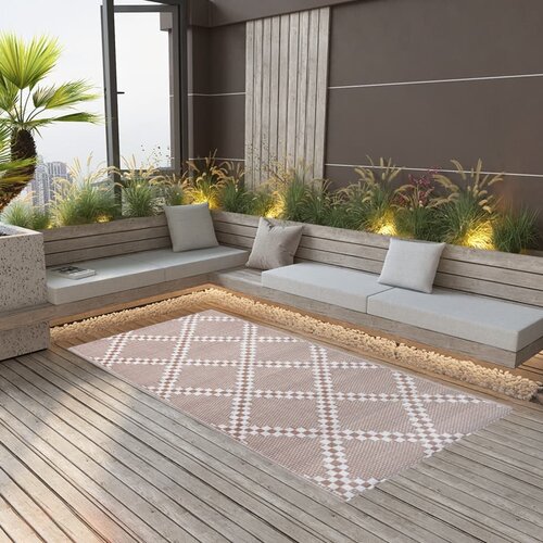 vidaXL Zunanja preproga rjava 120x180 cm PP, (21027376) Cene