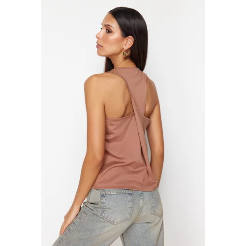 Trendyol Mink More Sustainable Back Detail Flexible Knitted Blouse