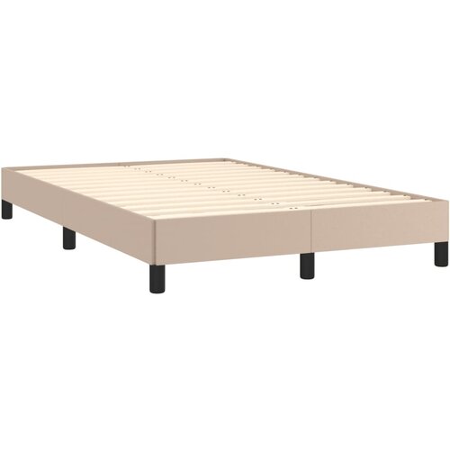 vidaXL Posteljni okvir kapučino 120x190 cm umetno usnje, (21142436) Cene
