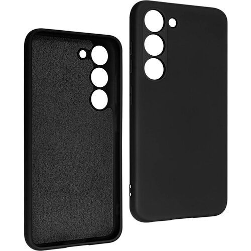 AVIZAR Silikonski ovitek za Samsung Galaxy S23 z mehkim pa&scaron;ckom za zapestje - crn, (20639355) Cene