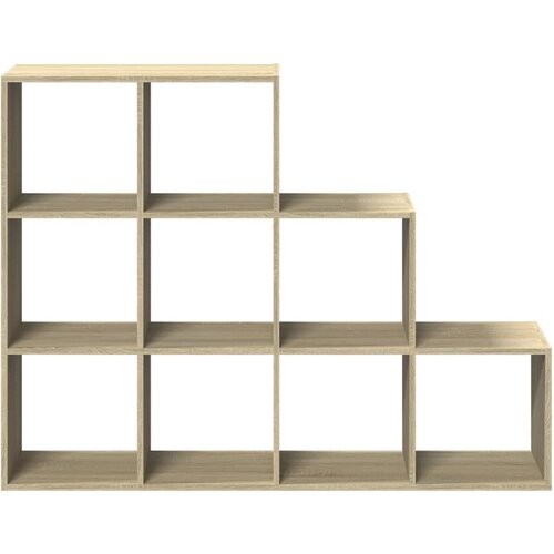  Pregrada/regal za knjige3 razina hrast 137,5x29x103,5 cm drveni Slike