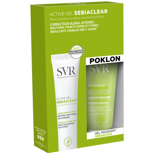 SVR Sebiaclear Active Gel, 40 ml + Penasti Gel, 55 ml PROMO SET Cene