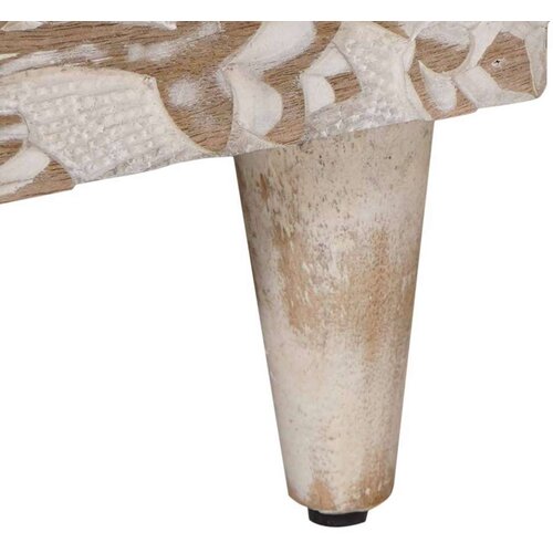 ormar s ladicama Bijelo 100 x 33 5 x 46 cm Čvrsto drvo manga - Bijelo Slike