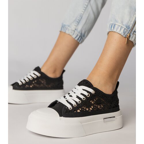 D/CEO White sporty sneakers on a chunky sole Klarris Slike