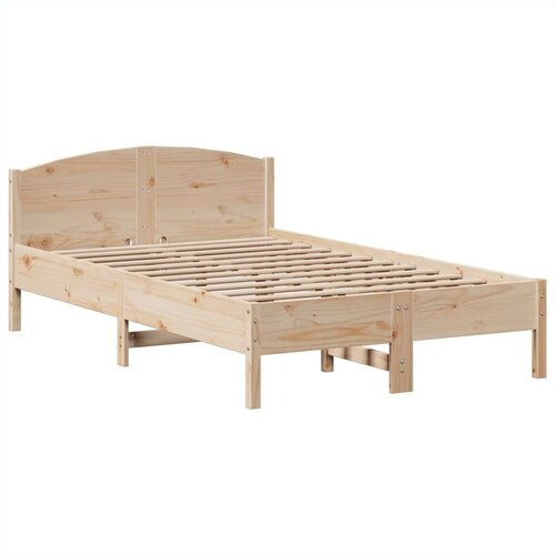 vidaXL Knjižna postelja brez vzmetnice 135x190 cm trdna borovina Cene
