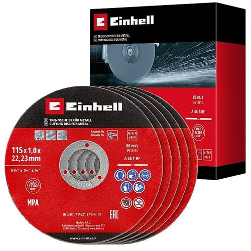 Einhell Rezna ploča za metal set 115 x 1,0 mm, 5/1 Slike
