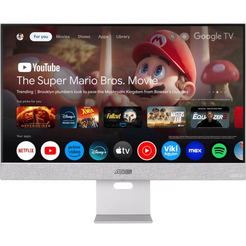 Asus zenscreen smart MS27UC - 68.6 cm (27&amp;quot;), 4K uhd (3840 x 2160), ips, 99% srgb, usb type-c (90W pd), usb razdelilnik, harman kardon zvočniki, google tv, večplatformno pretakanje v živo - 90LM0A3H-B01O70 Slike