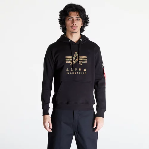 Alpha Industries Inc. Sweater majica smeđa / kaki / crvena / crna