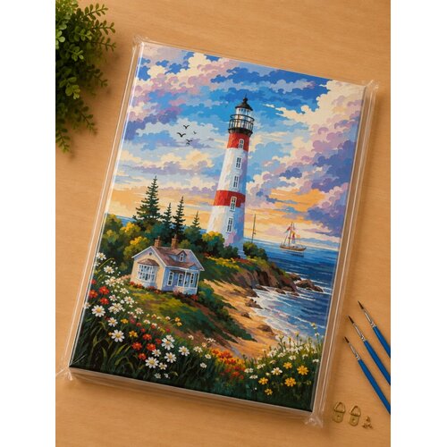  BOJENJE PO BROJEVIMA SET SVETIONIK 40X50CM *AK Slike