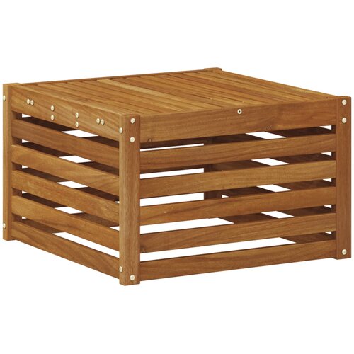  Set vanjskih sofa 5 kom. Prirodna i krem Čvrsto drvo akacije Smeđa Slike
