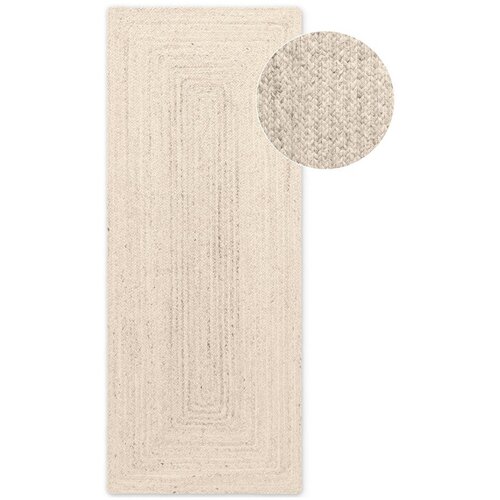 Hanse Home Kremno bel obojestranski/ročno tkan tekač iz jute 80x200 cm Juno &ndash; Cene