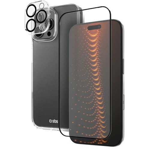 Sbs KOMPLET OVITKA IN ZA&amp;Scaron;ČITNEGA STEKLA ZA IPHONE 16 PRO MAX S PROZORNIM, (5000334208) Slike