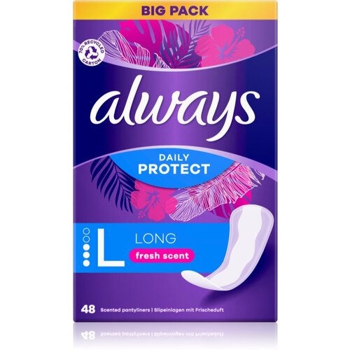 Always Daily Protect Long Fresh Scent dnevni vložki odišavljen 48 kos Cene