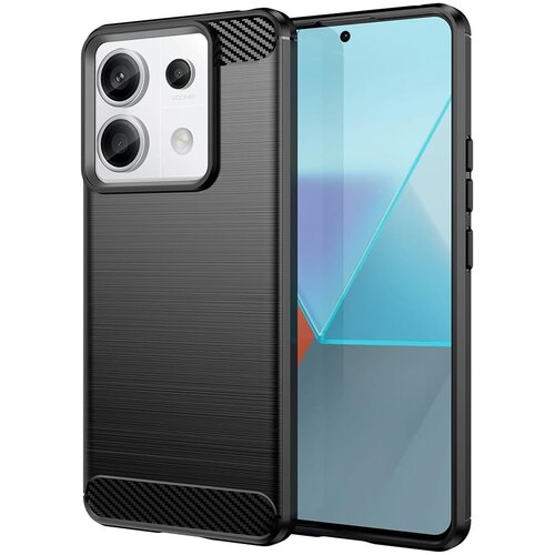 Techsuit Carbon Silicone maska za Xiaomi Redmi Note 13 Pro 5G / Poco X6 &ndash; crna Cijene