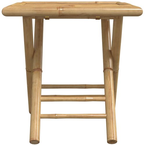  3-dijelni sklopivi bistro set s tamnosivim jastucima bambus Slike