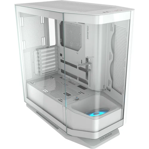 COUGAR GAMING COUGAR | FV270 White | PC Case | Mid tower / Tempered, Curved Glass Perimeter / Quick Detachable Air...