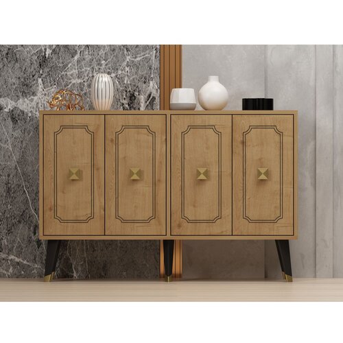 Woody Fashion roland - sapphire oak, gold sapphire oakgold console Slike