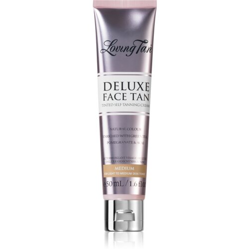 Loving Tan Deluxe Face Tan krema za samotamnjenje za lice nijansa Medium 50 ml Slike