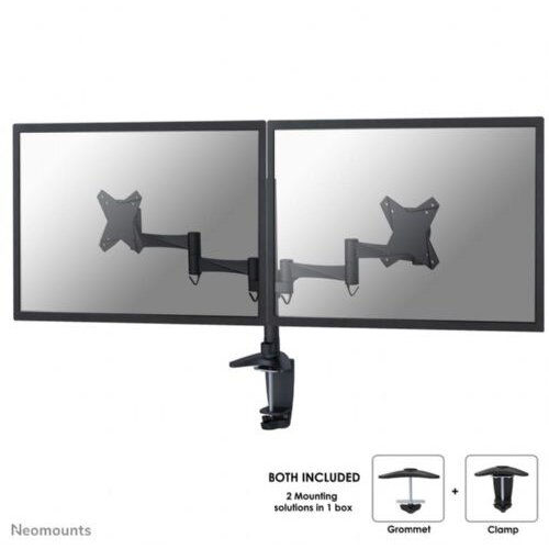 Neomounts Gibljivi nosilec za 2 monitorja 10-27&amp;#039;&amp;#039;, 8 kg, FPMA-D1330DBLACK Slike