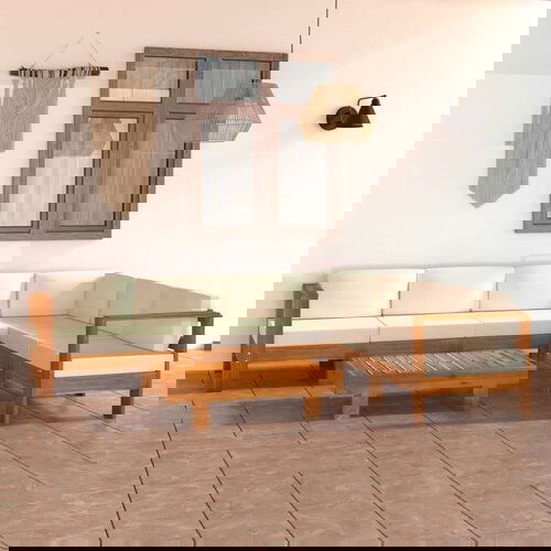  7-dijelna vrtna garnitura s krem bijelim jastucima drvo bagrema Cijene