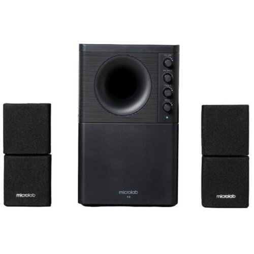 Microlab X2BT Aktivni drveni zvucnici 2.1 sistem 46W RMS (20W+2*13W) 3,5mm, BLuetooth Slike