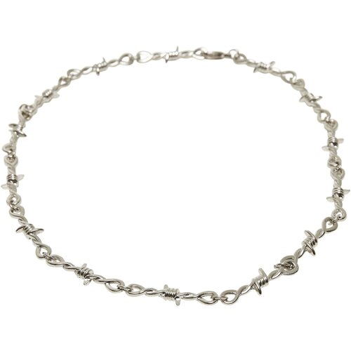 Urban Classics Accessoires Silver barbed wire necklace Slike