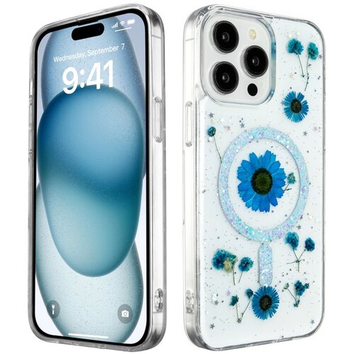  Futrola Luxury Flowers za iPhone 16 Pro Max (6.9) plava Cene