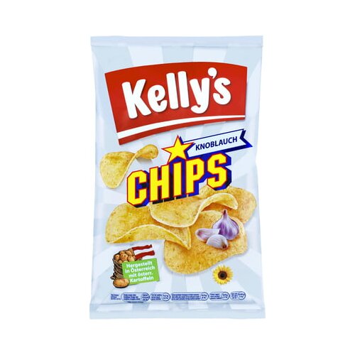 Kelly's Čips s česnom - 150 g Cene