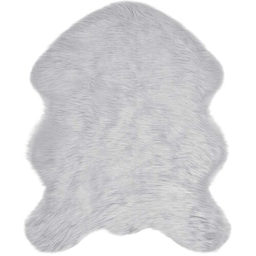 vidaXL Lažna Ovčja Preproga Siva 50 x 80 cm Poliester Cene