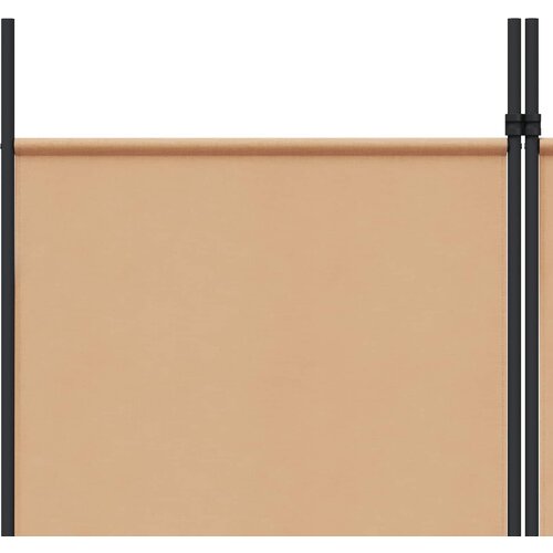  Razdjelnik prostora s 6 panela Bež 300 x 220 cm Tkanina Slike
