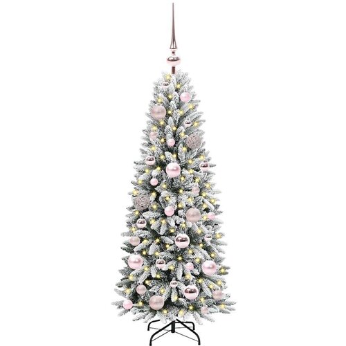 VidaXL Umjetno božićno drvce s stalakom Bijelo 53 x 53 x 120 cm Slike
