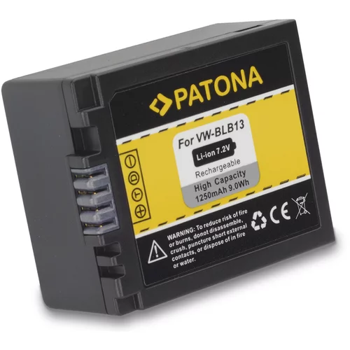 Patona Baterija DMW-BLB13 za Panasonic Lumix DMC-G1 / DMC-G2 / DMC-G10, 1250 mAh