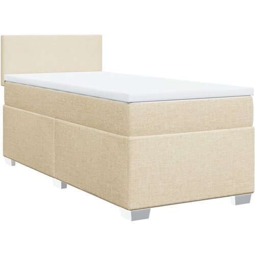 Maison Chic Box spring postelja - Vzmetna postelja z vzmetnico krem 90x200 cm blago SL3862, (21888788) Slike