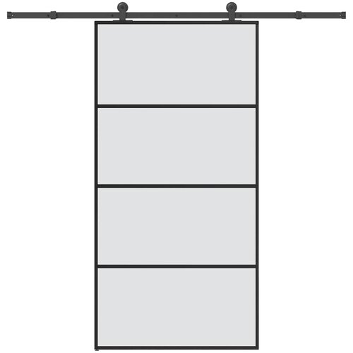 vidaXL Klizna vrata s priborom 102,5x205 cm od stakla ESG i aluminija Cijene