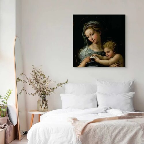  Slika - Rafael Santi &amp;ndash; The Virgin of the Rose 60x60 Na talijanskom platnu Slike