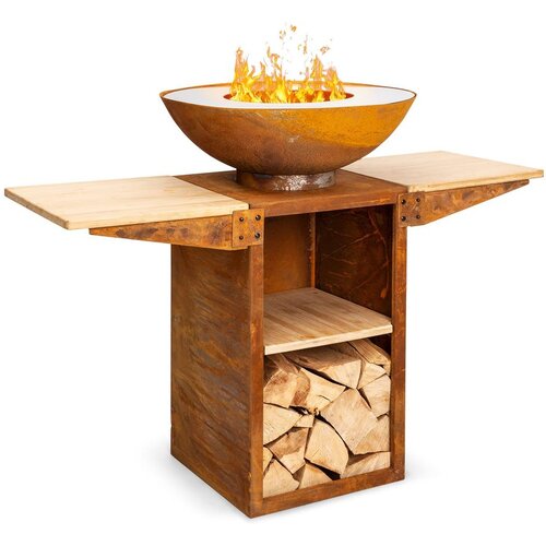 Blumfeldt Savage 2.0 Tall kamin s ro&amp;scaron;tiljem, hrđa Slike