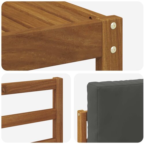  Set vanjskih sofa 7 kom. Prirodna i antracit Slike