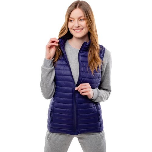 Glano Women&amp;#039;s quilted vest - dark blue Slike