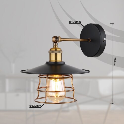 Globo 15086BW - zidna lampa viejo 1xE27/60W/230V Slike