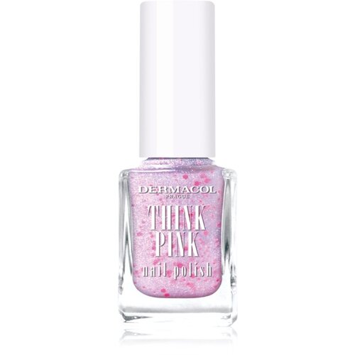 Dermacol Think Pink lak za nohte z bleščicami odtenek 01 12 ml Cene