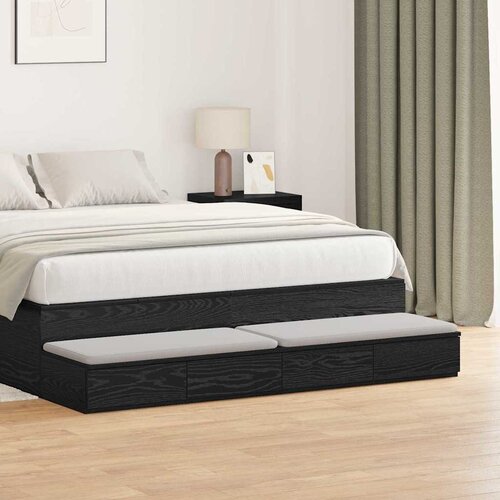  Ladice za krevet s ladicama Crni hrast 150 x 36,5 x 16,5 cm Cijene